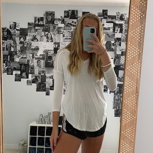 Long sleeve white top